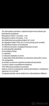 Klimatizácia 3.5kW + Samomontážny set - 2
