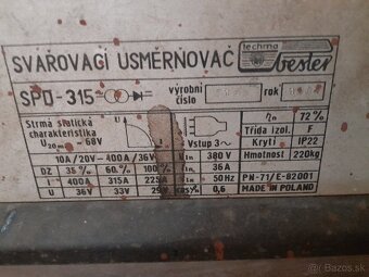 Zváračka bester SPD 315 aj s káblami - 2