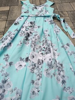 Kvetinové dlhé šaty - 2