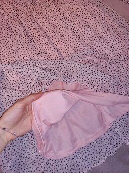 Jemne ružové šaty s bodkami, S, Reserved - 2