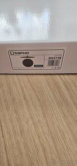 Sapho Slim hlavova sprcha matna čierna - 2