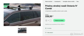 Priečny strešný nosič octavia IV combi - 2