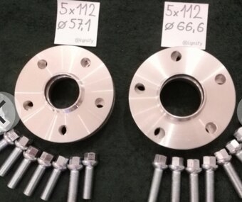 Rozširovacie podložky duralove 5X112 aj 5X120 - 2