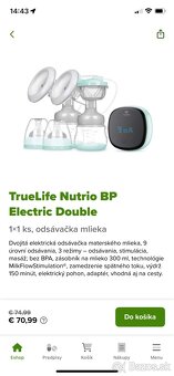 TrueLife-odsávačka mlieka - 2