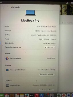Predam MacBook pro 13 s touchbarom - 2