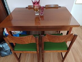 Retro jedálenský stôl so stoličkami - 2