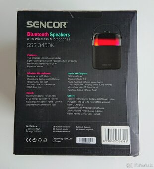 Karaoke set / Party box, Bluetooth reproduktor - 2