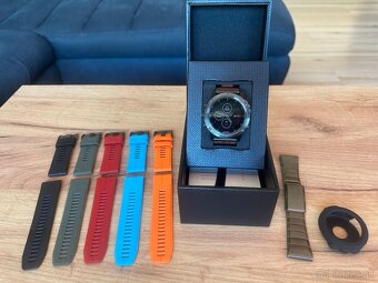 Garmin Fenix 5X Plus Sapphire, Slate Gray, Leather band - 2