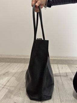 Čierna kožená kabelka - 2