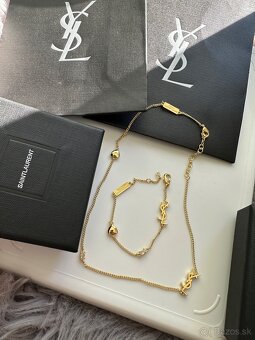 Nová nenosena luxusná sada naramku a nahrdelnika YSL - 2