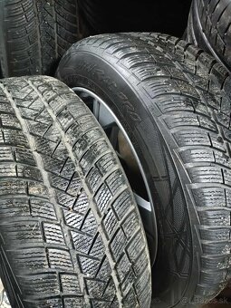 ❄️zimné 4ks alu disky orig. Audi 5x112 R18 pneu 225/55 7mm - 2