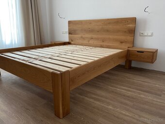 Dubová posteľ 180x200cm - 2