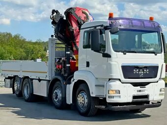 MAN TGS 35.440 8x4, valník s hydraulickou rukou - 2