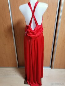 Spoločenské šaty, červená farba - 2