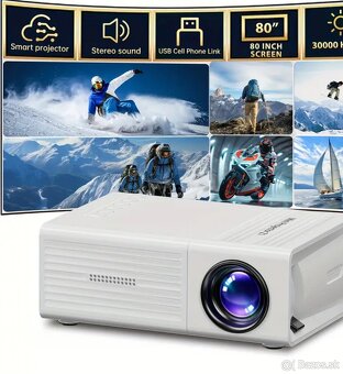 1080P projektor s USB a diaľkovým ovládaním - 2