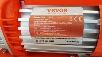 Vakuova pumpa Vevor KQ 1K - 2