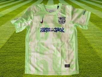 svetlozelený dres YAMAL FC Barcelona x Travis Scott - 2