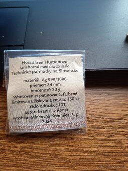 Ag medaila technické pamiatky - 2