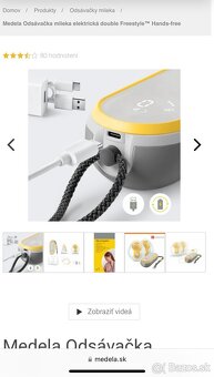 Medela Odsávačka mlieka elektrická double Freestyle HF - 2