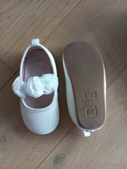 Balerinky H&M, biela, 20/21 a 27 - 2