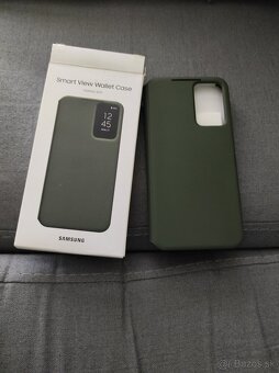 Obal knizkovy originál na Samsung S23 + zelený - 2