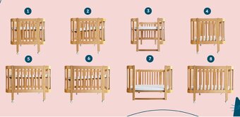 Rastúca detská postielka - 2