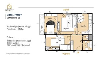 PREDAJ | 3i byt s Loggiou a bezbariérovým prístupom, Bernolá - 2