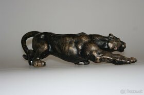 Panter v bronzovej farbe patinový, 4,1kg - 2