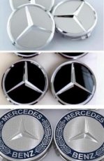 Stredové krytky Mercedes 75mm - 2