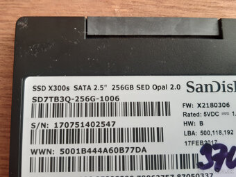 SSD 256GB SATA 2,5" Sandisk X300s MLC - 2