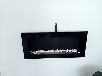 Závesný biokrb 900x400x120 čierny lesk - 2