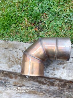 Koleno nerez nerezove inox 90° dymovod priemer 130 hrubka 08 - 2