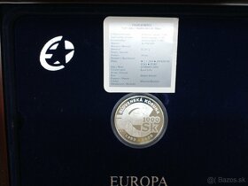 Strieborná minca 1000Sk 2008 drevo, 200Sk 1994 proof - 2