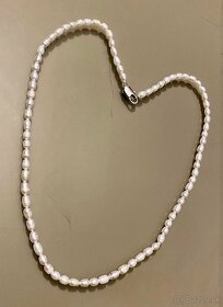 Náhrdelník, náramok, náušnice - pravé perly - 2