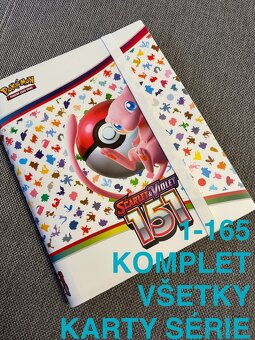 Pokémon 151 plný album so 165 kartami - 2