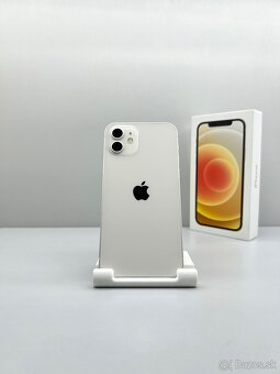 iPhone 12 WHITE TOP STAV NOVÁ BATÉRIA 100% - 2