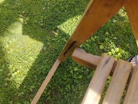 Drevené záhradné stoličky skladacie - 2