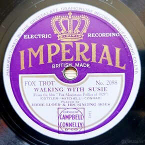 IMPERIAL - šelaková gramodeska z roku 1929 - 2