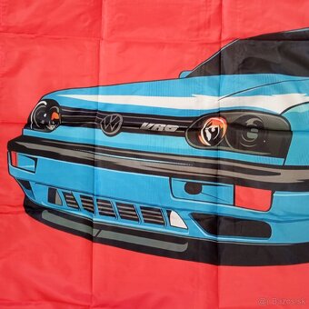 VR6 VW Golf 3 vlajka na stenu - 2