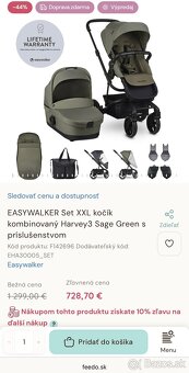 Predám 2kočíky Easywalker Harvey 3 xxl set + snap 4 - 2