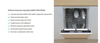Umývačka riadu vstavaná Candy CDIH 2D949 - 2