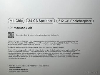 MacBook Air 13 / M4 / 24Gb / 512 GB/ Novy - 2