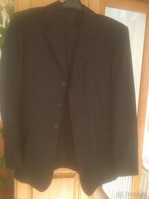 Predám pánsky pásikavý oblek, 50 - 2
