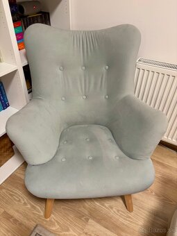 Kreslo SAFIN v mint farbe - 2