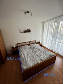 Manželská posteľ + spálňový nábytok - dýhovaný - 2