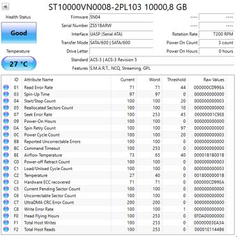 3,5" HDD Seagate Enterprise / IronWolf / Exos 10TB - 2