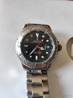 Štýlové pánske hodinky v dizajne Rolex-Automat,funkčná repli - 2