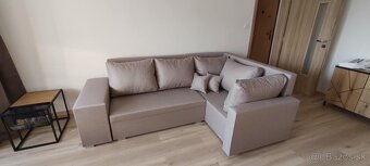 Nová rozkladacia sedacia súprava s 2 taburetkami - 2