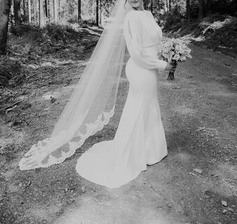 Svadobné šaty 40 - 42 - 2