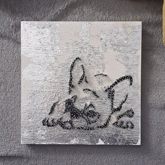 Stringart buldog - 2